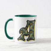 Mug Monogramme Daisy Initiale A Personnalisé (Gauche)