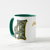 Mug Monogramme Daisy Initiale A Personnalisé (Devant gauche)