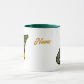 Mug Monogramme Daisy Initiale J Personnalisé (Centre)
