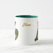 Mug Monogramme Daisy Initiale L Personnalisé (Centre)