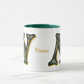 Mug Monogramme Daisy Initiale N Personnalisé (Centre)