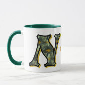 Mug Monogramme Daisy Initiale N Personnalisé (Gauche)