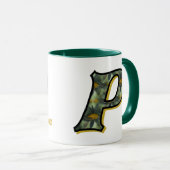 Mug Monogramme Daisy Initiale P Personnalisé (Devant droit)