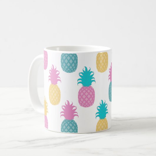 Mug Monogramme d'ananas (Devant gauche)