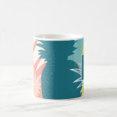 Mug Monogramme d'ananas hawaïen tropical (Centre)