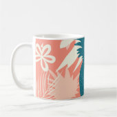 Mug Monogramme d'ananas hawaïen tropical (Gauche)
