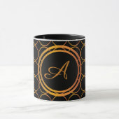 Mug Monogramme d'anneaux d'or (Centre)
