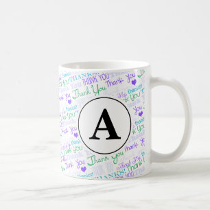Mug Monogramme d'art en Merci