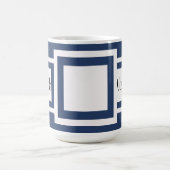 Mug Monogramme de bleu de myrtille (Centre)