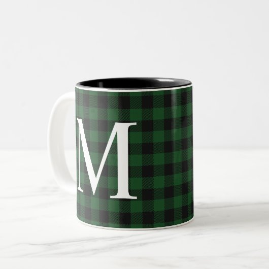 Mug Monogrammé de Buffalo moderne tendance (Devant gauche)