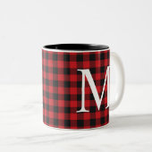 Mug Monogrammé de Buffalo moderne tendance (Devant droit)