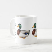 Mug Monogramme de canard à canard de Preppy Mallard (Devant gauche)