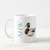 Mug Monogramme de canard à canard de Preppy Mallard (Gauche)