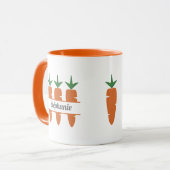 Mug Monogramme de carotte (Devant gauche)