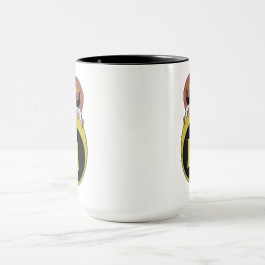 Mug Monogramme de Chouette de l'Est (Centre)