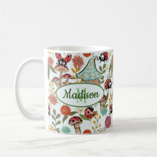 Mug Monogramme de choux charbonneux de champignons