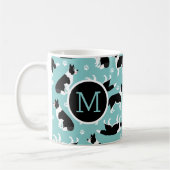 Mug Monogramme de colle frontière (Gauche)