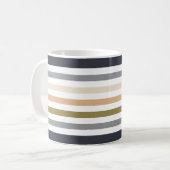 Mug monogramme de couleurs pastel moderne et fin (Devant gauche)
