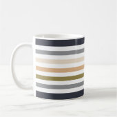 Mug monogramme de couleurs pastel moderne et fin (Gauche)