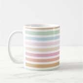 Mug monogramme de couleurs pastel moderne et fin (Gauche)