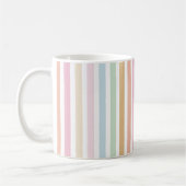 Mug monogramme de couleurs pastel moderne et fin (Gauche)