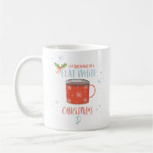Mug monogramme de courre d'aquarelle de marbre (Gauche)