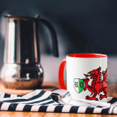 Mug Monogramme de dragon gallois
