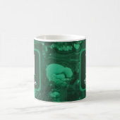 Mug Monogramme de famille Marbré Gemme verte (Centre)