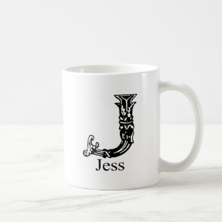 Mug Monogramme de fantaisie : Jess