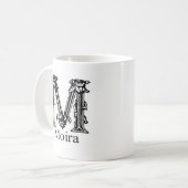 Mug Monogramme de fantaisie : Moira (Devant gauche)