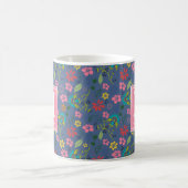 Mug Monogramme de fleurs de Bohême (Centre)