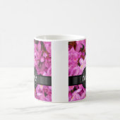 Mug monogramme de fleurs de Rhododendron rose (Centre)