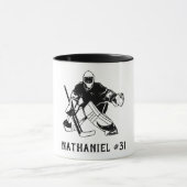 Mug Monogramme de gardien des objectifs de hockey sur  (Centre)