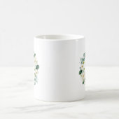 Mug Monogramme de germe blanc (Centre)