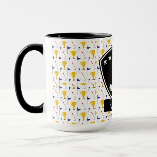 Mug Monogramme de golfeurs (Gauche)