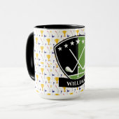 Mug Monogramme de golfeurs (Devant gauche)