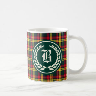 Mug Monogramme de la famille Buchanan rouge et jaune T