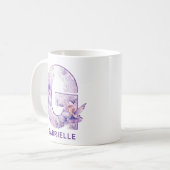 Mug Monogramme de la fée Lilac personnalisée G (Devant gauche)
