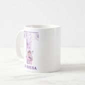 Mug Monogramme de la fée Lilac personnalisée T (Devant gauche)