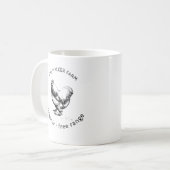 Mug monogramme de la ferme de poulet rustique (Devant gauche)