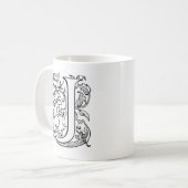 Mug Monogramme de la lettre J (Devant gauche)
