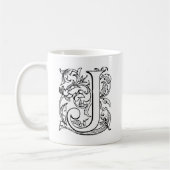 Mug Monogramme de la lettre J (Gauche)