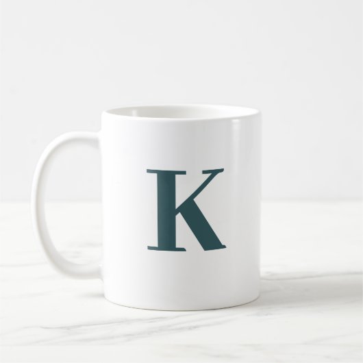 Mug Monogramme de la lettre k (Gauche)