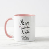 Mug Monogramme de la main de la tribu des mariées tiré (Gauche)