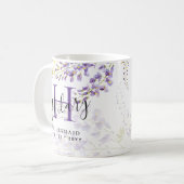 Mug Monogramme de la servante d'accueil pourpre WISTER (Devant gauche)