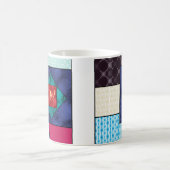 Mug Monogramme de la surface composée en patchwork (Centre)