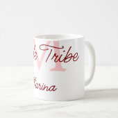 Mug Monogramme de la tribu de la mariée simple mini-ro (Devant droit)