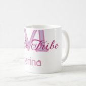Mug Monogramme de la tribu de la mariée simple mini-ro (Devant droit)