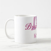Mug Monogramme de la tribu de la mariée simple mini-ro (Gauche)