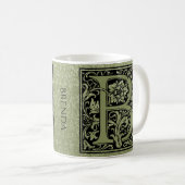 Mug Monogramme de lettre de la lettre B premier (Devant droit)